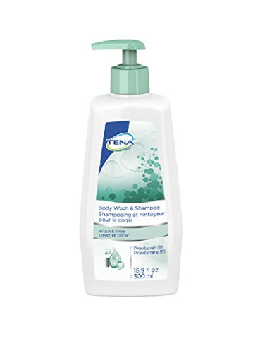 TENA Body Wash & Shampoo, Pump Bottle - 1/EACH
