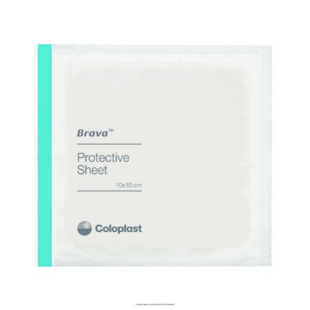 Brava Stoma Skin Protective Sheet, Skin Barrier, 4 x 4 Inch 32105 (Box of 10)