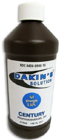 Dakin's Solution-Full Strength Sodium Hypochlorite 0.5 % Wound Therapy