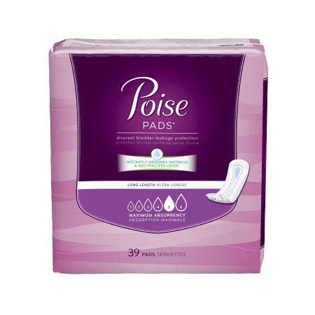 Kimberly-Clark 33591 Poise Pad, Maximum, Long (Pack of 156) - 3 Kings Medical Supplies