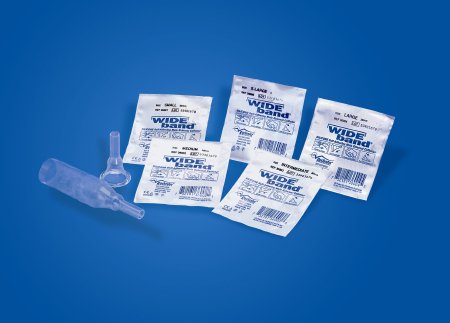 Male External Catheter Wide Band® Self-Adhesive Band Silicone X-Large - 1xEA