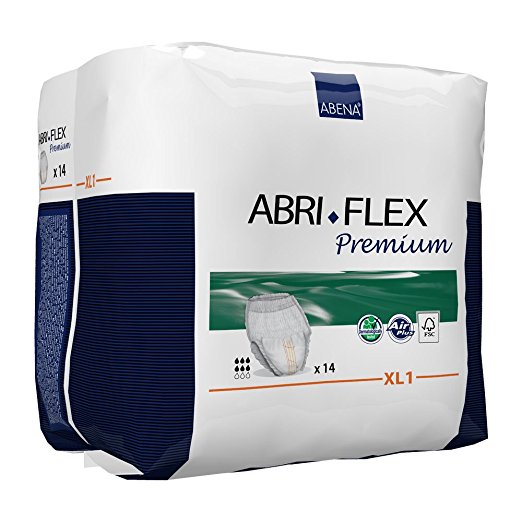 Abena Abri Flex Premium XL1 130-170cm hip/waise size, Pull Up, 1600ml by Abena, PK/14