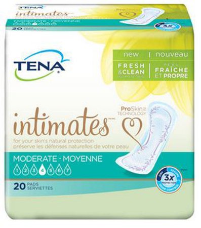 TENA Intimates 41300 Bladder Control Pads - Moderate Regular - PK/20