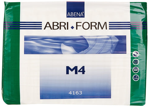 Bundle of 4 Cases of 42 - Abena Abri Form M4 Plastic-Back (28-44") Adult Diapers