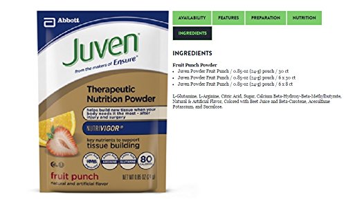 Juven Powder Nutritional Supplement (Fruit Punch, 30 Carton)