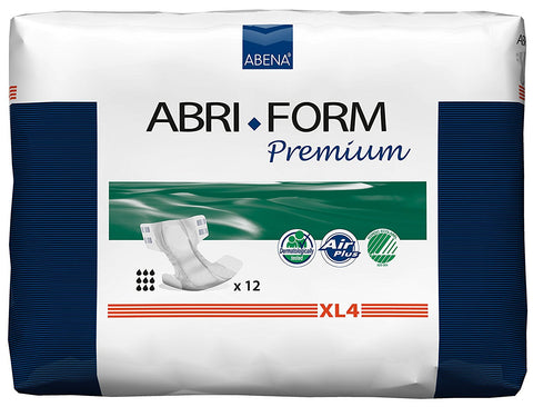 Abena Abri-Form Premium Briefs, X-Plus, Extra-Large (XL), Case/48 (4/12s)