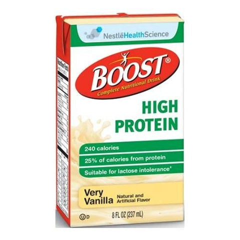 Boost Very Vanilla High Protein Drink, 8 Fluid Ounce - 27 per case
