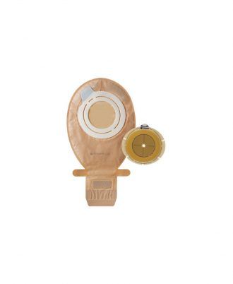 Colopast Filtered Ostomy Pouch Kit 3/8 to 2-3/4 Inch Stoma Drainable Flat, Trim to Fit - Box of 5