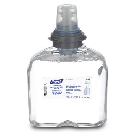 PURELL 5392-02 TFX Foam Instant Hand Sanitizer Refill - 1200mL, Clear (CS/2)