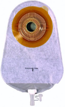 Urostomy Pouch Assura One-Piece System 10-3/4" 3/8 to 2-1/4" Stoma Drainable NonConvex Trim To Fit (#5580 Sold Per Box)