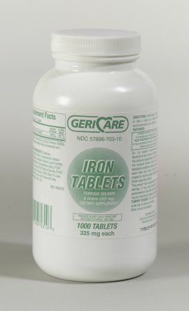 Ferrous Sulfate 325 mg Tablets 1000 ct