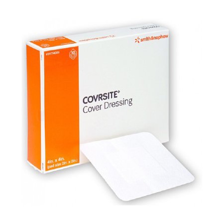 Smith and Nephew Inc Covrsite Cover Dressing 4" x 4", Water-resistant, BX/30