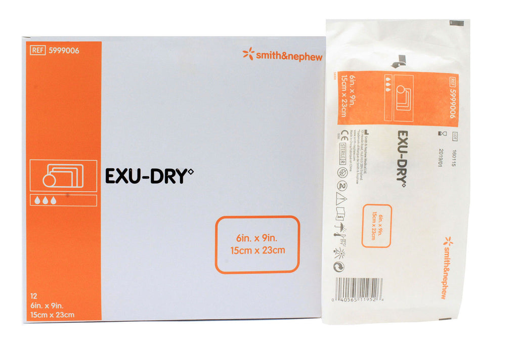 Exu-Dry Dressing 6" x 9", Non-occlusive, Full Absorbency, Non-adherent (12 EA)