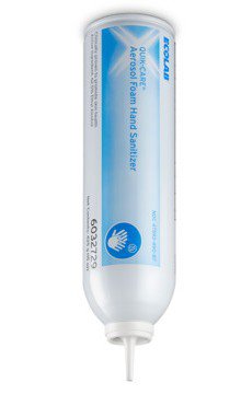 Quick-Care Ethyl Alcohol Hand Sanitizer 15 oz. Foaming Aerosol Can, 96 Pack
