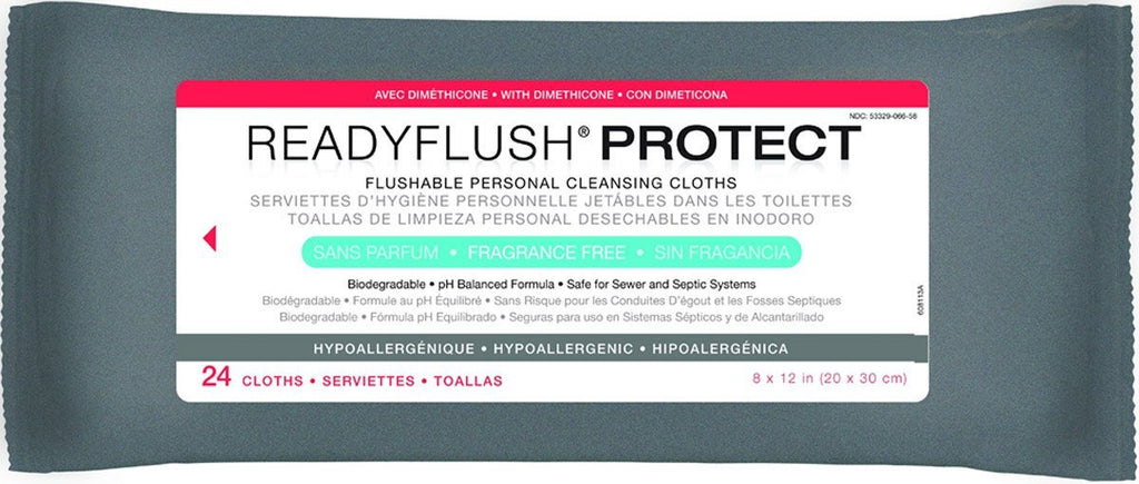 ReadyFlush Flushable Wet Wipes 9 x 13 Inches Case of 576