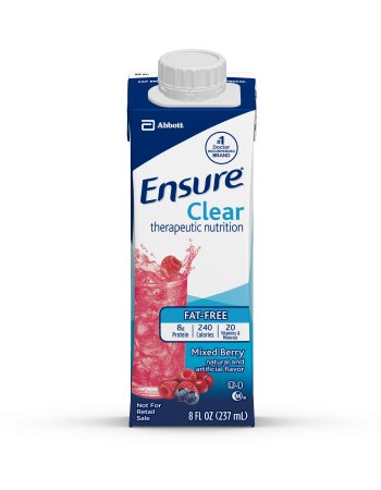 Ensure Clear Ready-to-Drink Mixed Berry, Institutional, 8 oz, Brik Pak Case of 24
