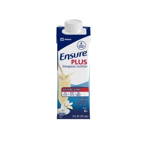 Ensure Plus Vanilla, 8 Ounce Recloseable Carton, Abbott 64905 - Case Of 24