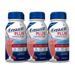 ABBOTT ENSURE + W/FIB STRAW 8OZ 6EA/CS 4PK/CS