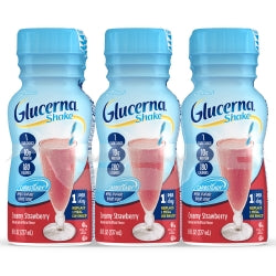 ABBOTT GLUC SHK STRWBRY 8OZ BTL 24EA/CS