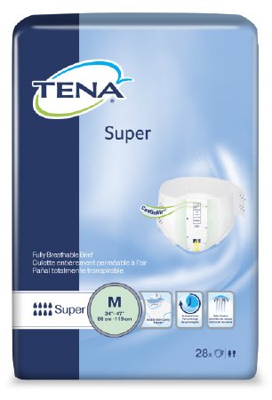 SCA Tena 67401 Super Medium Maximum Absorbency Briefs 56/Case