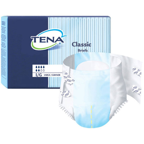 TENA® Ultra Brief-Size X-Large Waist / Hip 60" - 64" Color Beige - Case of 60