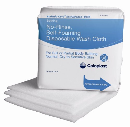 Coloplast Easicleanse Self Foaming Skin Washcloth, Latex-free (Box of 30 Each)