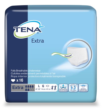 SCA 72332 TENA Protective Underwear, Extra Abs, Large, 45-58, CS/64