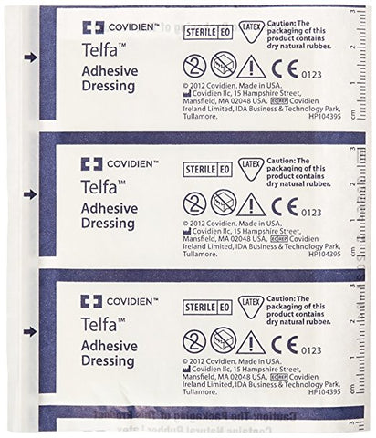 Telfa Kendal Ouchless Adherent 3" x 4" Sterile Dressings 100 Count