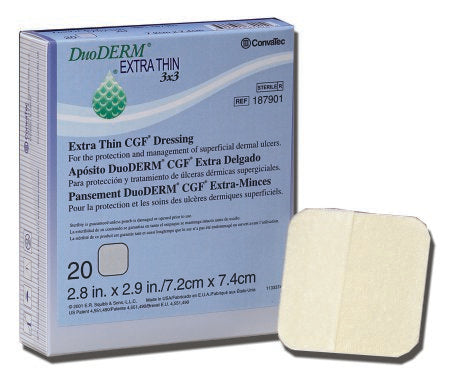 ConvaTec DuoDERM CGF Extra Thin Dressings - 4 x 4 - Model 187955 - Box of 10 by ConvaTec