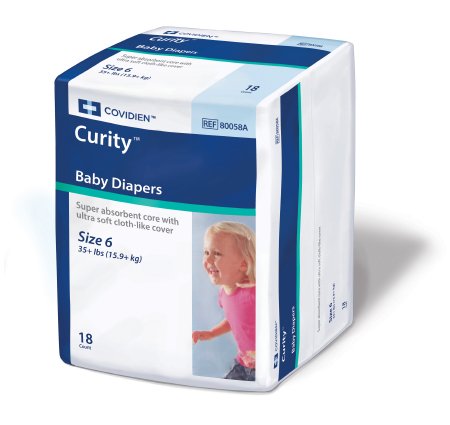 Kendall Curity Ultra Fits Baby Diapers Size 6