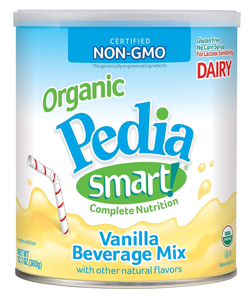 PediaSmart Organic Non-GMO Dairy Vanilla Complete Nutrition Beverage Powder, 12.7 oz