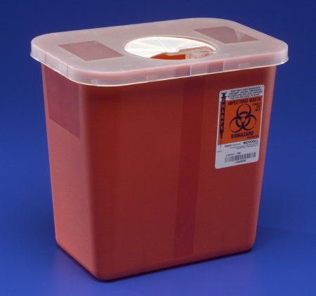 Kendall Sharps Container with Rotor Lid - 2 Gallon - 1/Box of 10