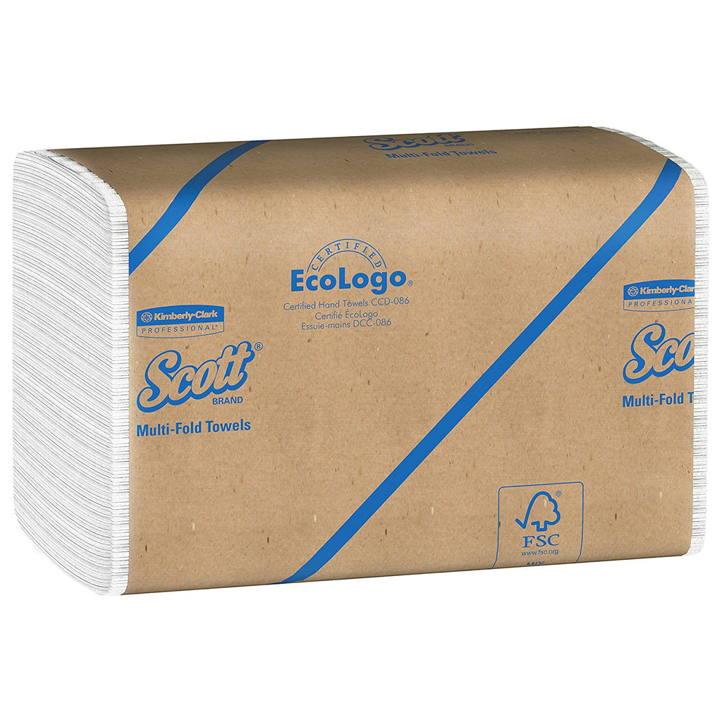 Scott Multifold Paper Towels (01804) with Fast-Drying Absorbency Pockets, Case