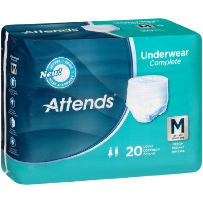 Units Per Case 80 Attends Underwear Super Plus Absorbency with Leakage Barrie...