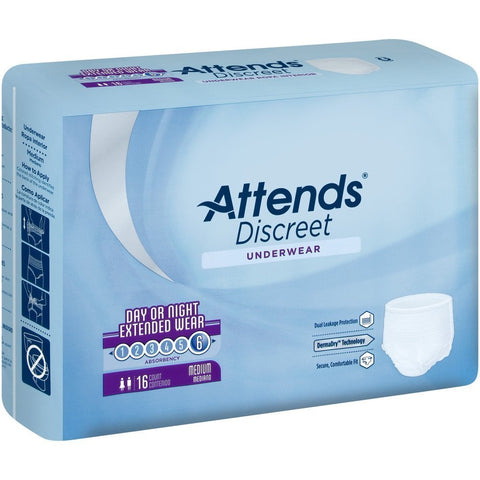 Attends Discreet Underwear Day/Night, M (APPNT20) 16pk