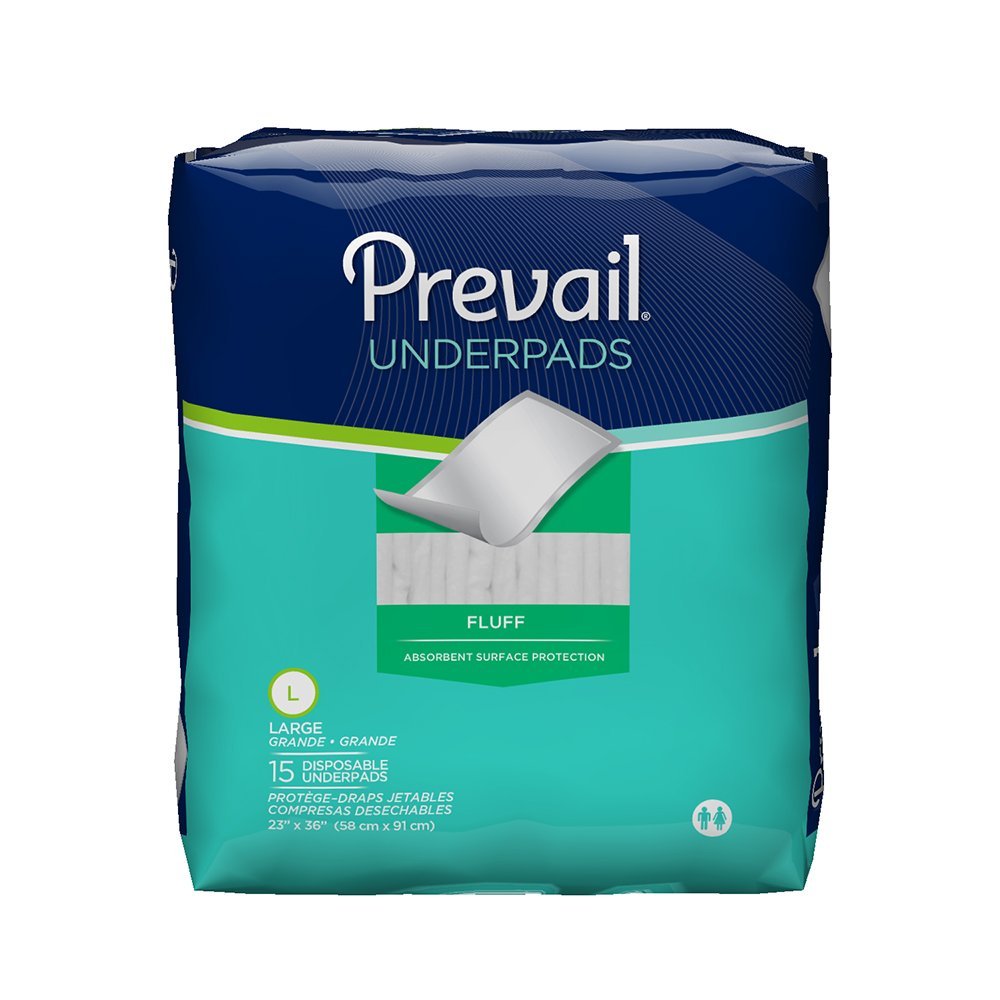 Prevail Fluff Large Underpad, 23 W X 36, Case of 150