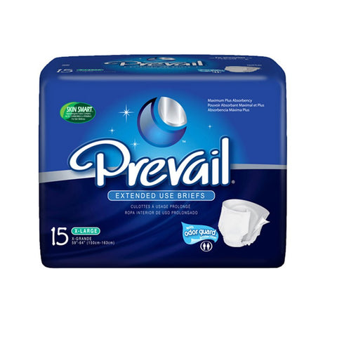 Prevail PM Overnight/Extended Wear Briefs, Size X-Large, Full Case of 60 (243...