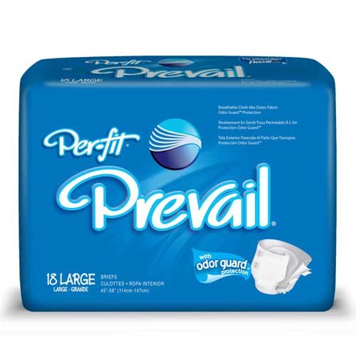 First Quality PF-013/1 Per-Fit Adult Brief, Large 45-58", Pack of 18