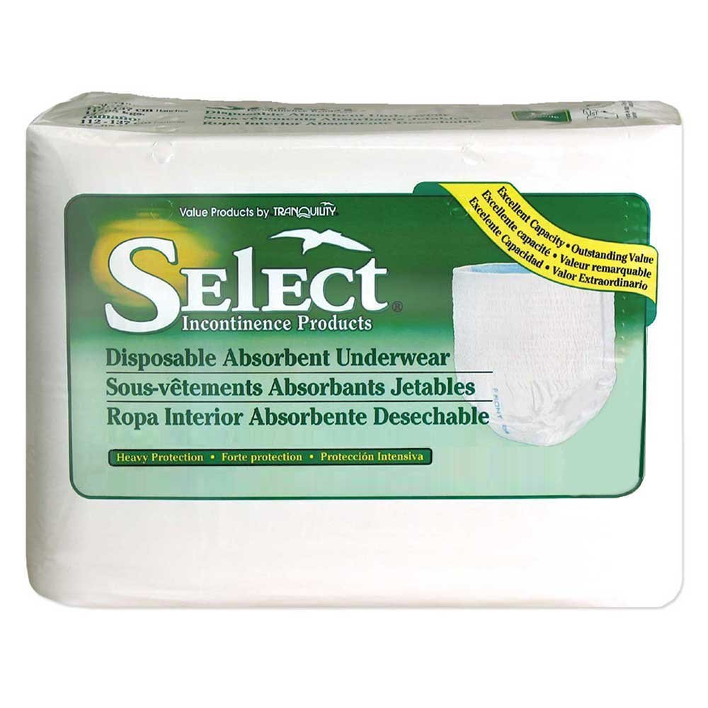 Tranquility Select Disposable Absorbent Underwear, X-Large