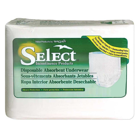 Tranquility Select Disposable Absorbent Underwear, X-Large