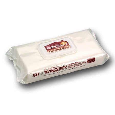Tranquility 3101 Cleansing Wipes, 9x13 in., Case of 12/50s (600 ct)