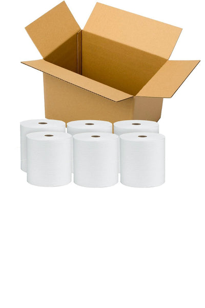 Scott 02000 High Capacity Hard Roll Towel, 8"x 950', 1.75" Core Size, White CS/6