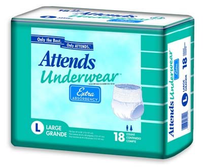 Attends® UnderwearTM Extra Absorbency, Case of 72