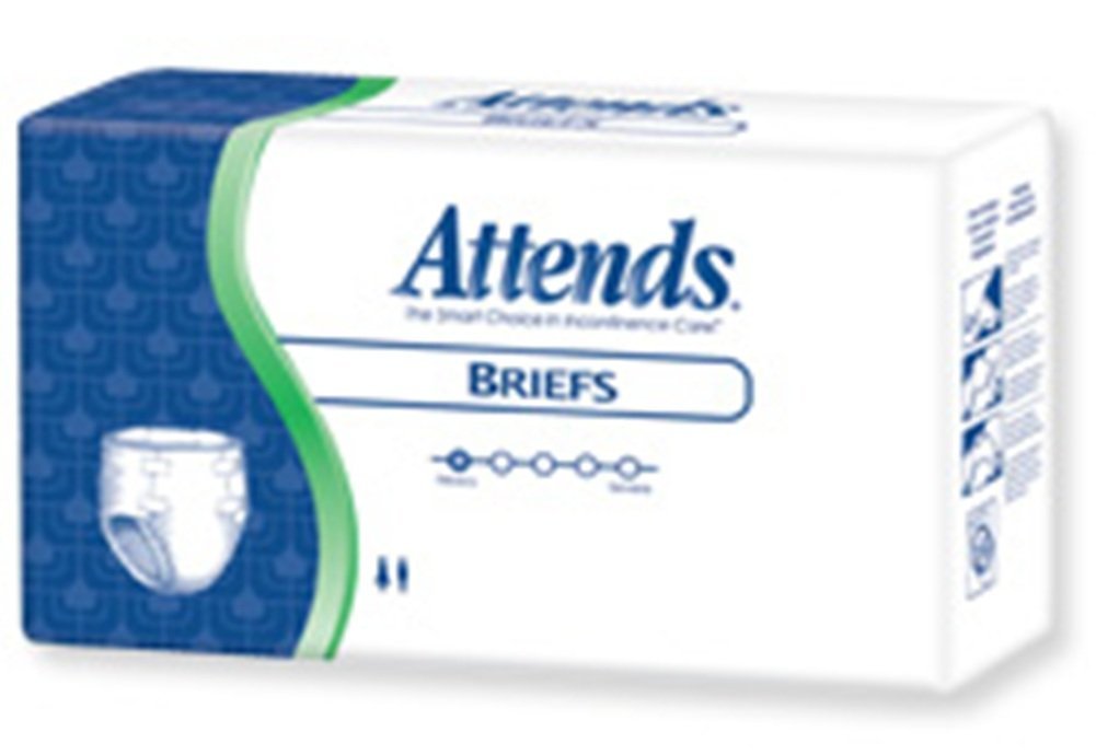 Pack/24 Attends Poly Briefs Medium Hip 32-44" BR20