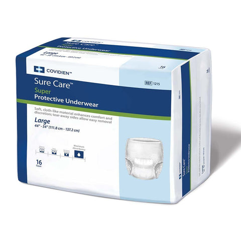 SureCare Protective Underwear Extra-Heavy Absorbency Size Large Pk/16