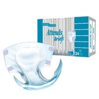 Attends BR30 Poly Briefs, Heavy Absorbency, Large 44-54", Pack of 24