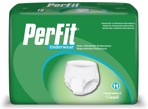 Prevail Adult Underwear, PerFit Style, Size X-Large, Full Case of 56 (175-7400)