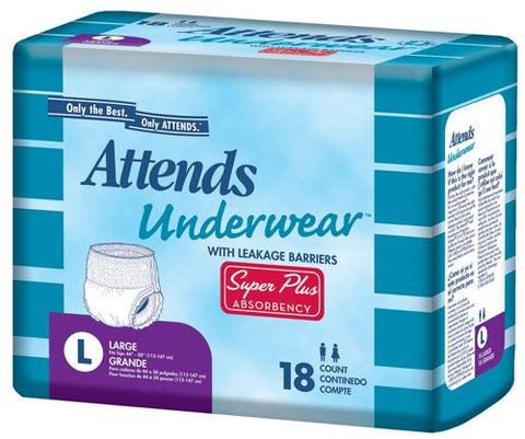 Attends Super Plus Absorbency Protective Underwear size X-Large