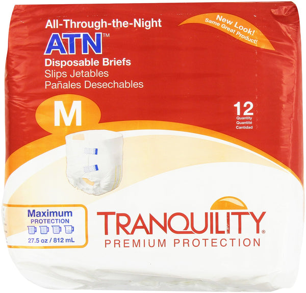 Tranquility ATN (All-through-the-Night) Fitted Briefs Size Medium Pk/12