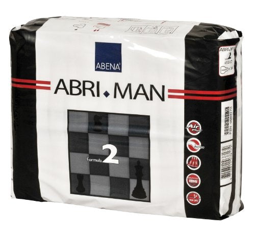 Abena Abri-Man Premium, Air Plus, Formula 2, Male Pouch Pads, 14 Count